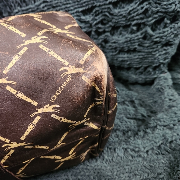 Vintage Longchamp Brown Mini Boston Bag - Picture 6 of 15